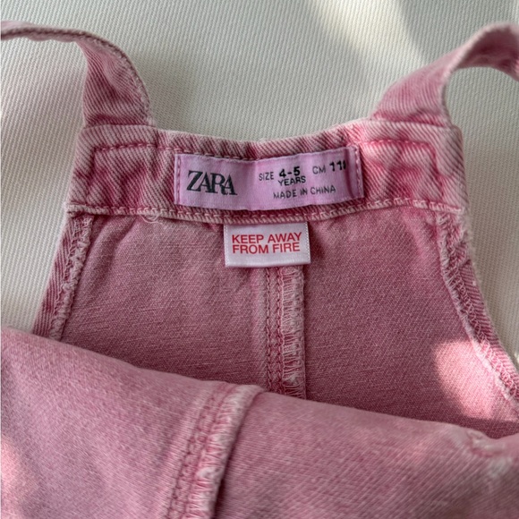 Zara Kids Pink Overalls - Picture 6 of 6